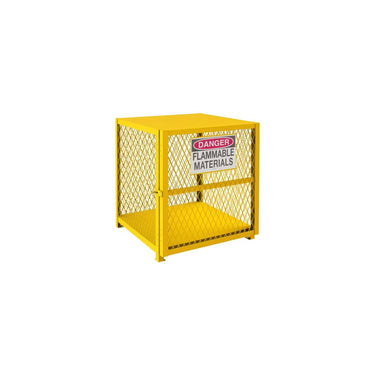 DURHAM ECON GAS CYL CAB VERT, #50 YELLOW - Model EGCVC4-SC-50